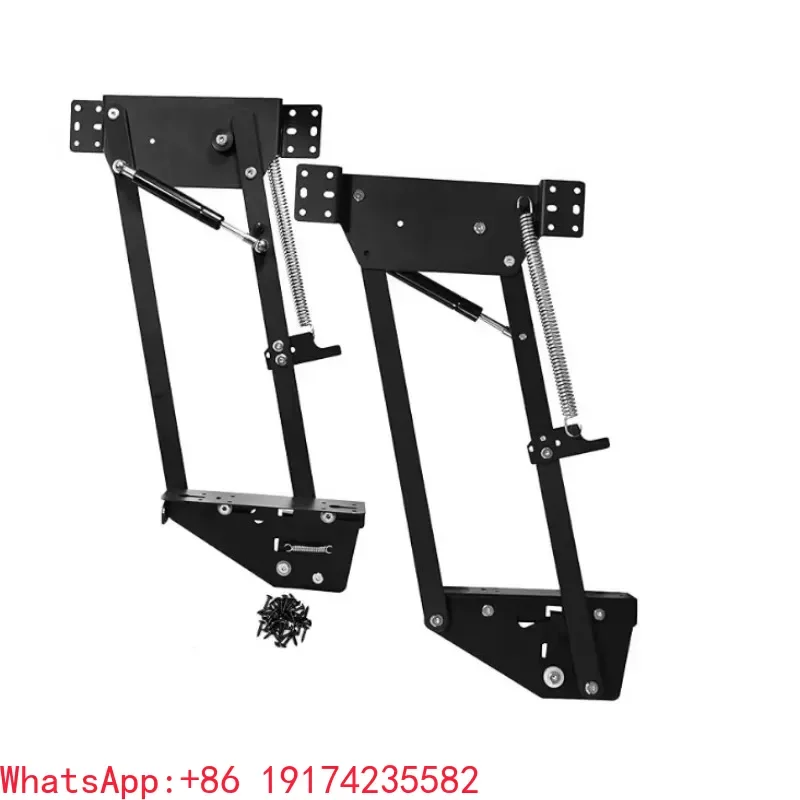 Heavy Duty Mechanism Hydraulic Lifting Spring Pull Hinge Apartment System Kitchen Cabinet Concealed Mixer Lift Up Shelf