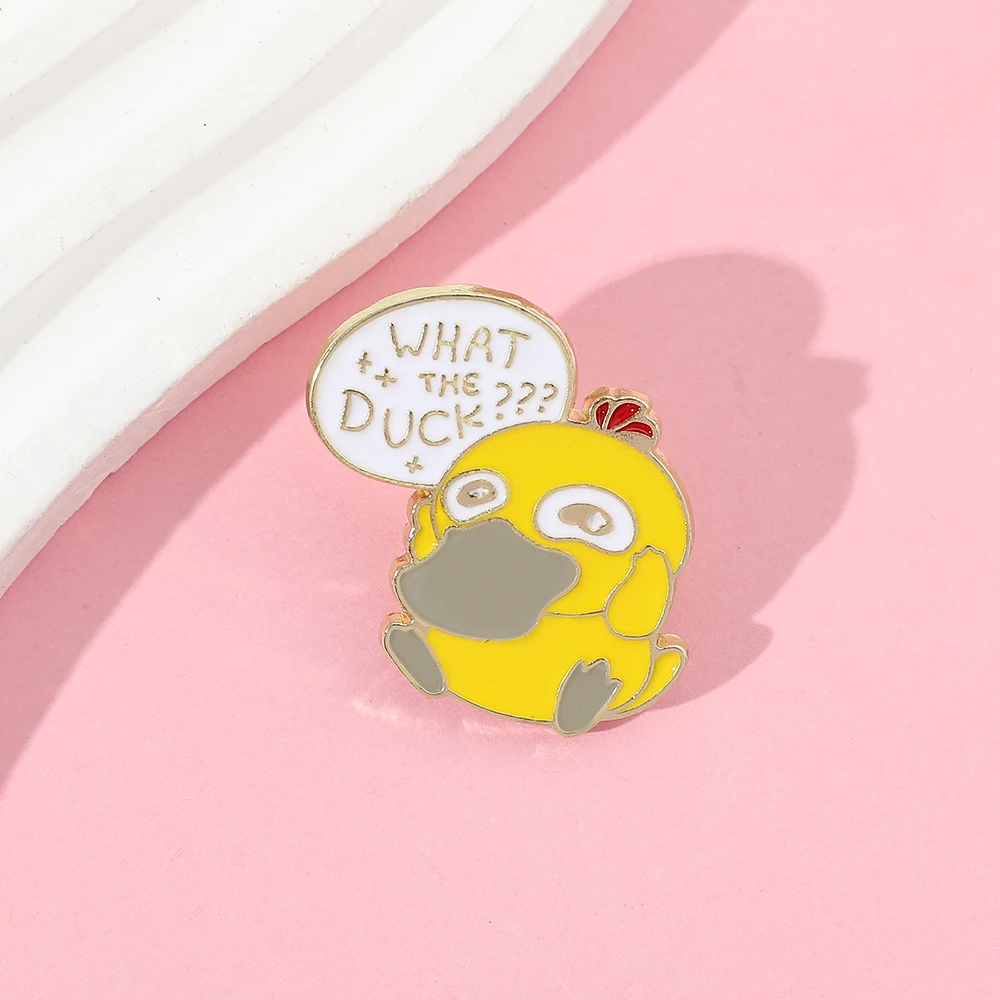 1 Pc ​Anime Character Brooch Cartoon Cute Psyduck Enamel Pin Metal Badge Jewelry Clothing Backpack Accessories Gift view 6