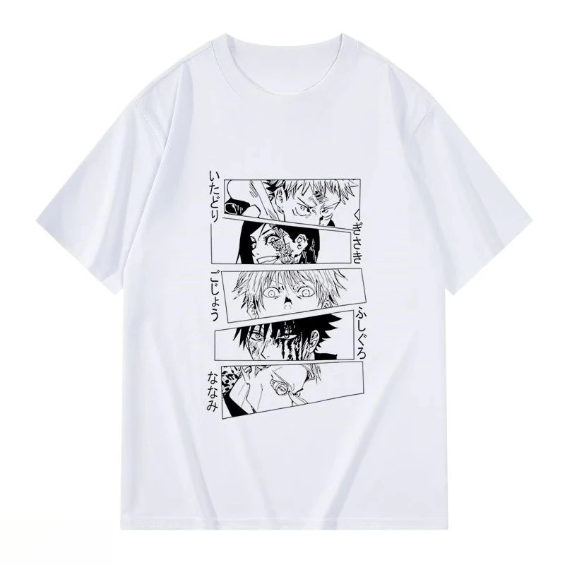 

Quick-drying Clothes Japanese Spells Back To War Knotweed Yoshin Fuhehui Wutiao Anime Short-sleeved T-shirt Summer Couples