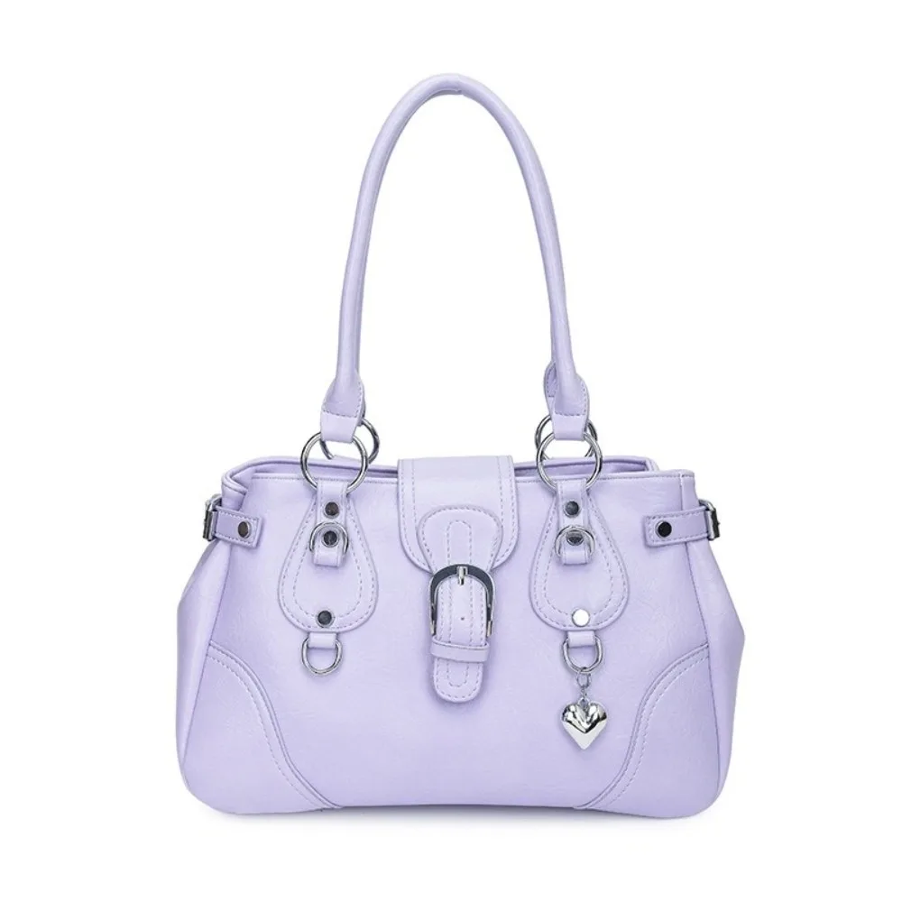 

Y2K Aesthetic Women Underarm Bag Large Capacity Motorcycle Style Single Shoulder Handbag PU Leather Motorcycle Bag