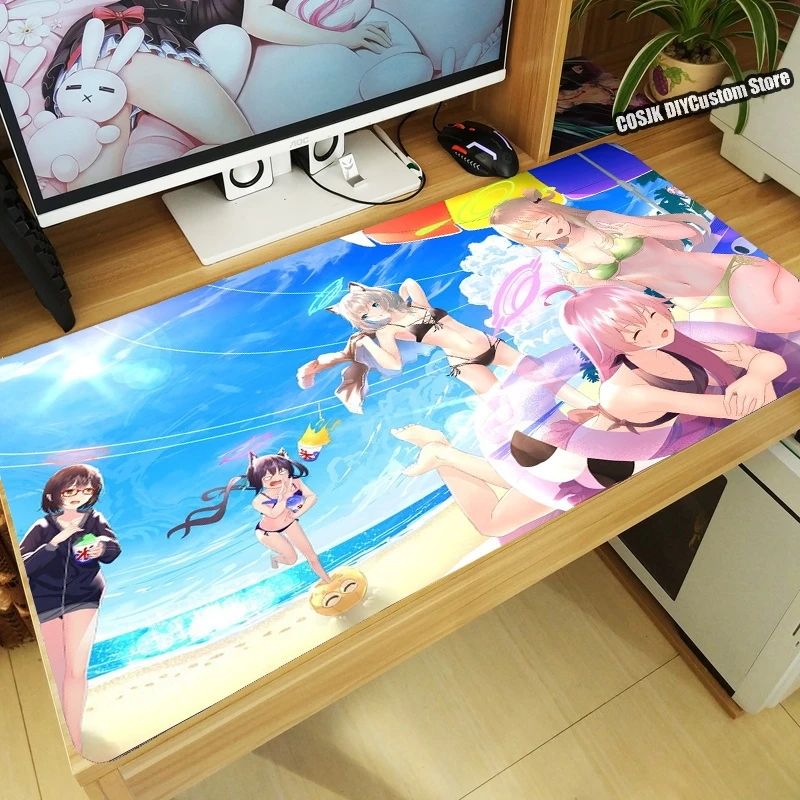 HOT Anime Game Blue Archive Izayoi Nonomi Mouse Pad Large Keyboard Desk Mat Mousepad Laptop Kawaii Gaming Accessories