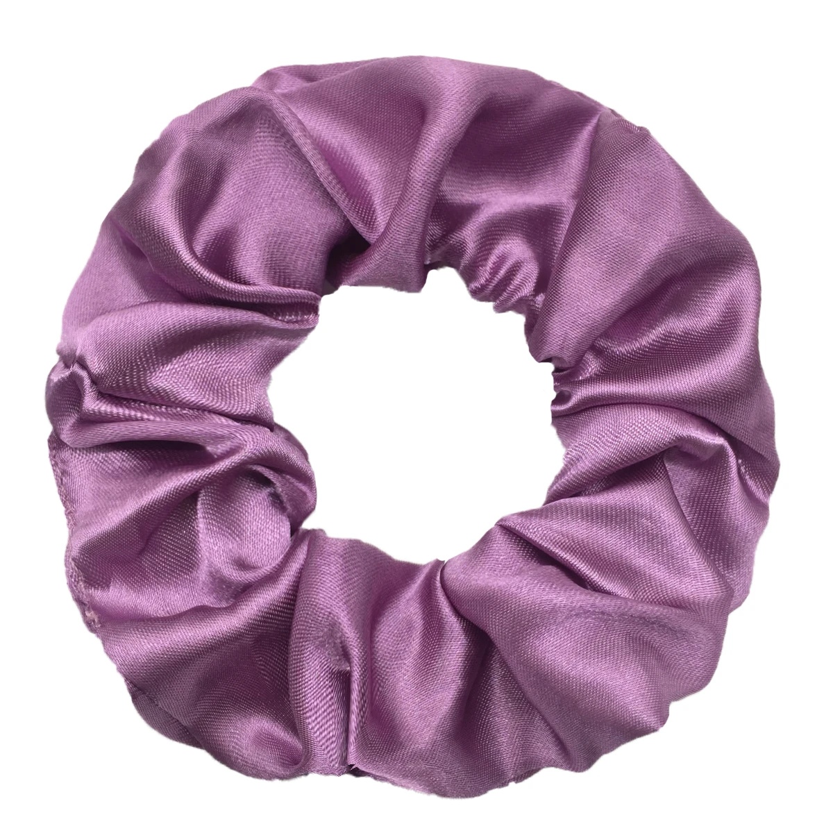 12pcs Premium Pink Satin Large Intestine Hair Bands for Women Hundreds of Fabric Rubber Bands Hair Accessories