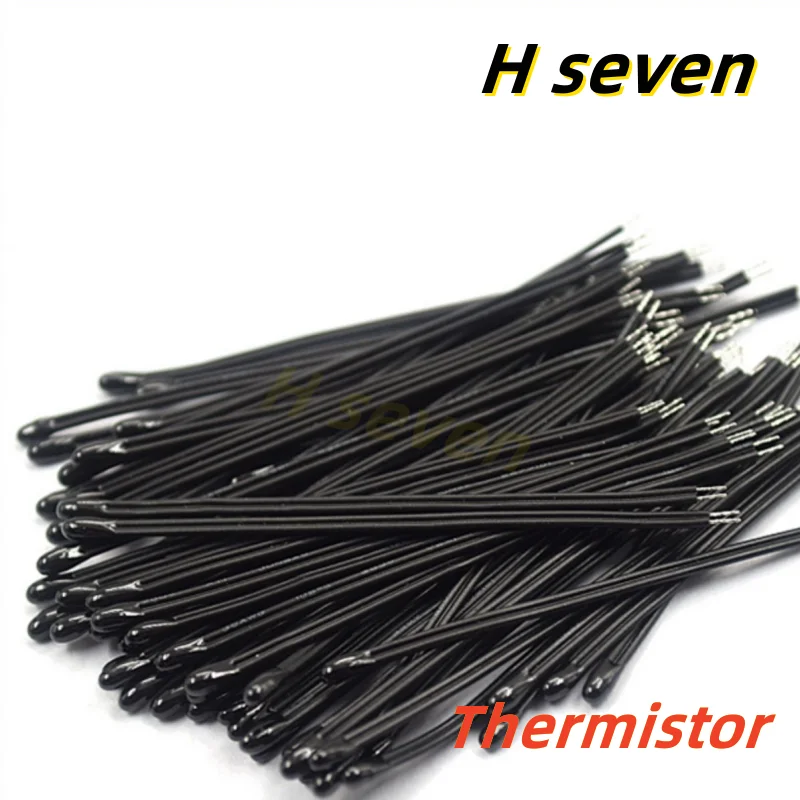 20/szt Termistor NTC MF52D 5K 10K 20K 50K 100K B: 3950 Dokładność 1% 50MM Czujnik temperatury ujemnej Przewód PVC