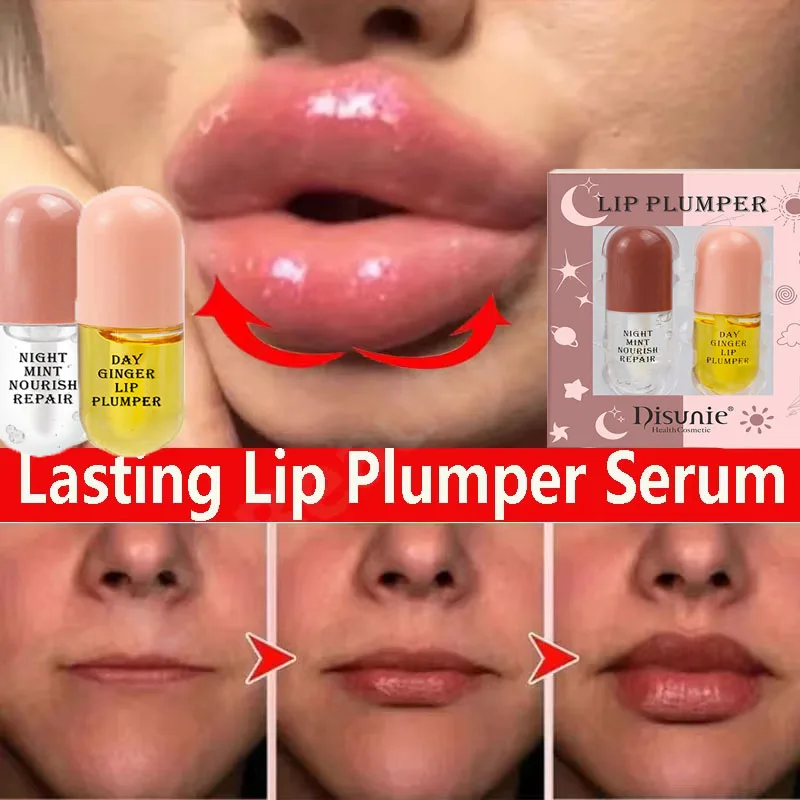 Long Lasting Lip Plumper Oil Serum Instant Volumising Essence Oil Increase Lips Elasticity Repair Lip Fine Lines Sexy Lip Balm