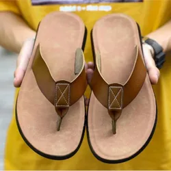 Chanclas informales a la moda para hombre, zapatillas de exterior, sandalias de sándwich de fondo suave grande, M977