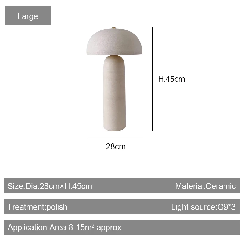 Wabi Sabi Ceramic Table Lamp Japanese Classical Round Lamp Shade Home Appliance Desk Light For Living Room Bedroom Study Decor image 2