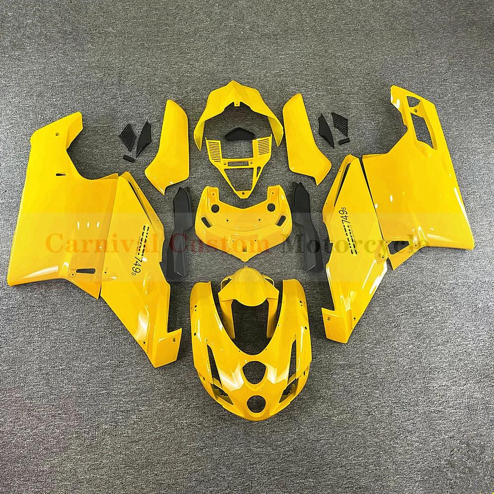 Suitable for Ducati 749 999 749S 999S 2003-2004 motorcycle New high-quality ABS plastic injection molded yellow body cowling kit