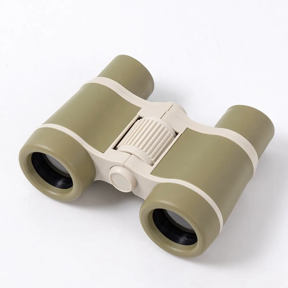 Durable Double Eye Exploration Kids Binoculars Shockproof Rubber Telescope Outdoor Toy Colorful Compact Portable Camping Gift