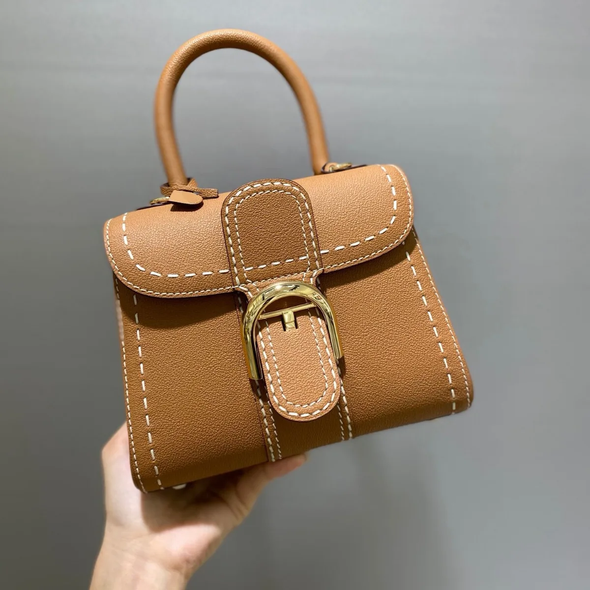 

Fashionable women's bag, The first layer of cowhide,stitching, versatile, high-end commuter handbag