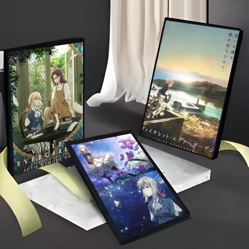 Violet E-E-Evergarden Anime Painting Calligraphy HD Waterproof Canvas Poster Art: Aesthetic Wall Decor Home,Bar & More