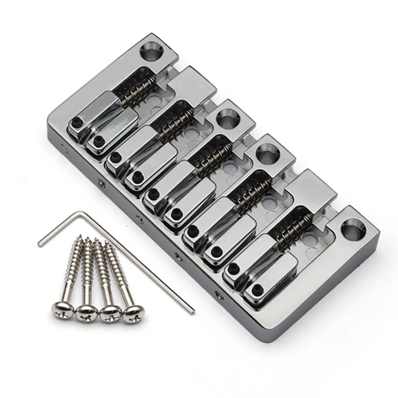 

A51Q-5-String Bass Bridge Body Bottom Through String Spacing 16.5MM Bass Fixed Bridge