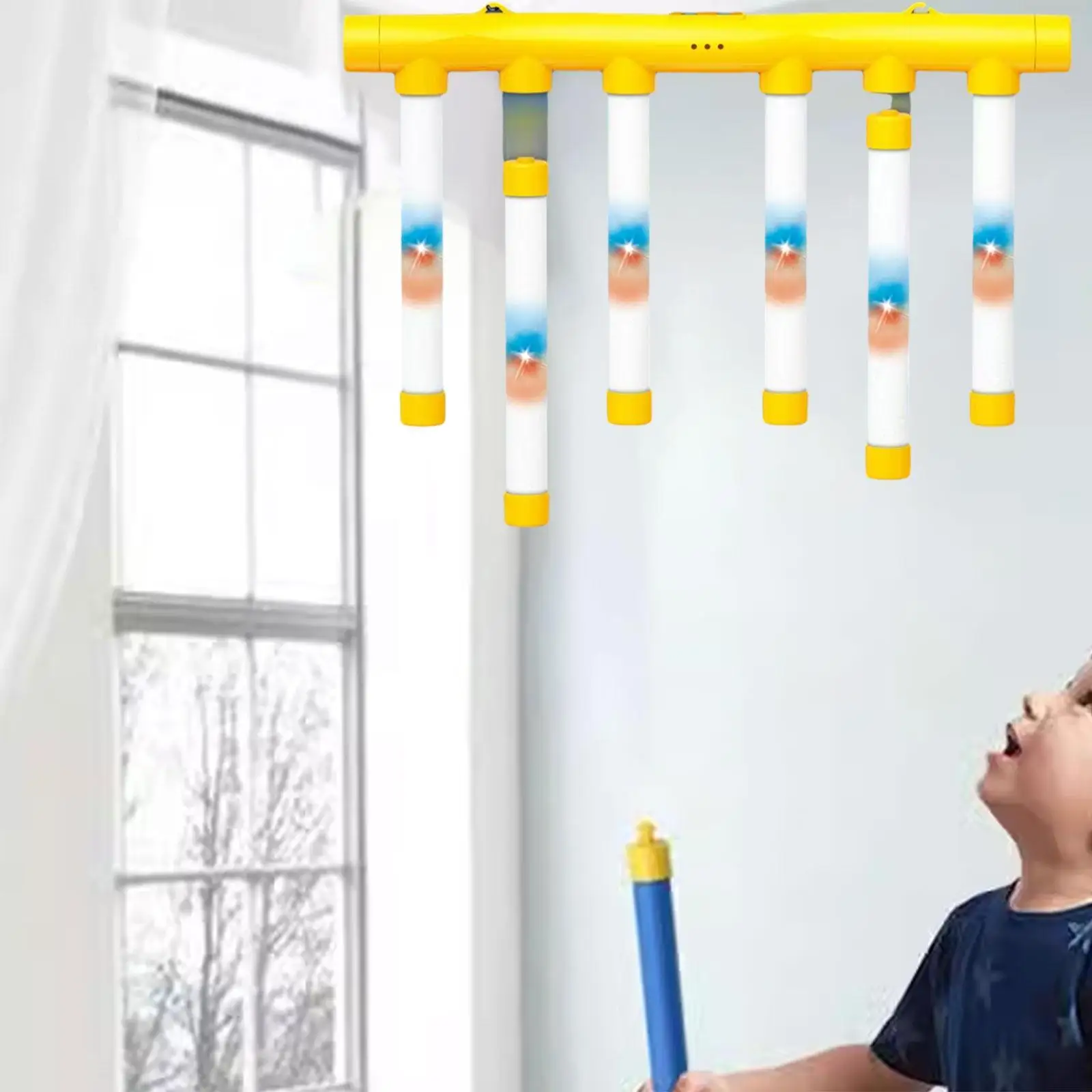 

Drop Sticks Game Remote Control Interactive Reaction Training Toy for Adults