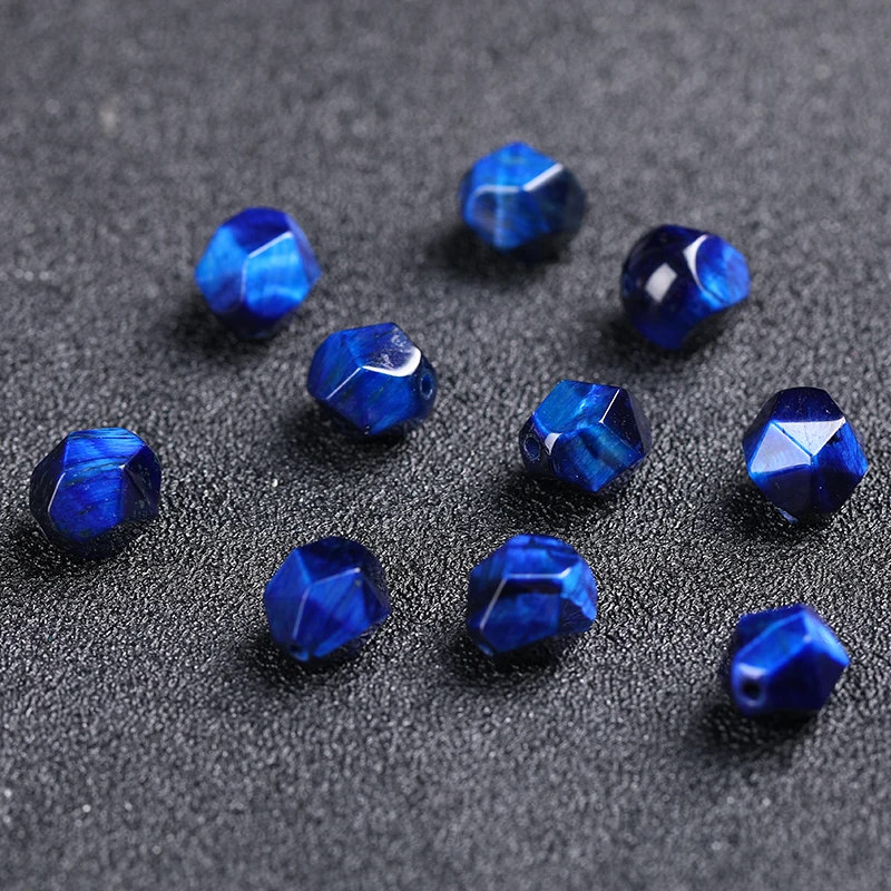 Blue tiger's eye diamond surface