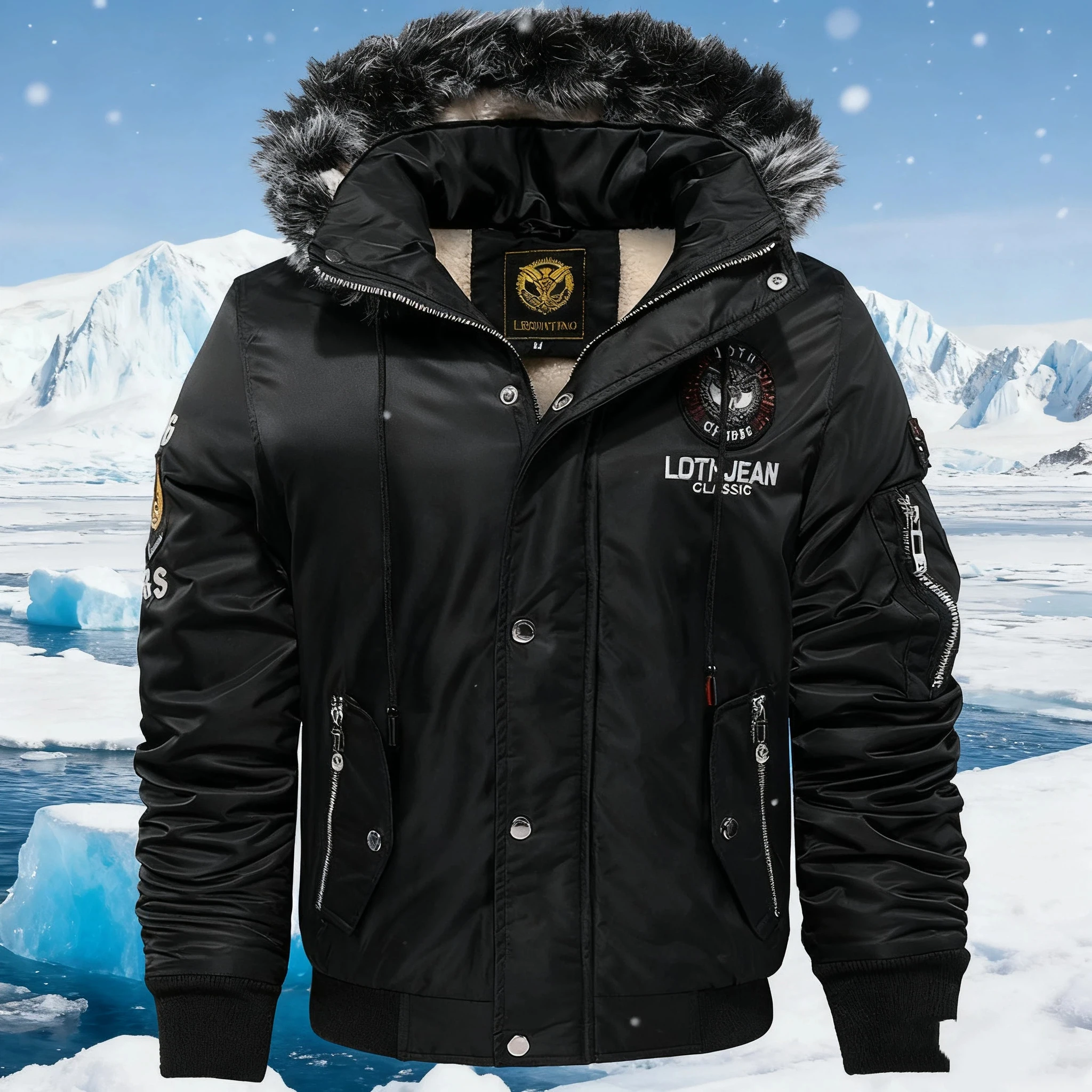 

Men's Winter Jacket Korean Style Fleece Lined Short Cotton Padded Coat Hooded Warm Plus Size Outdoor Jackets for Men Men's Coats