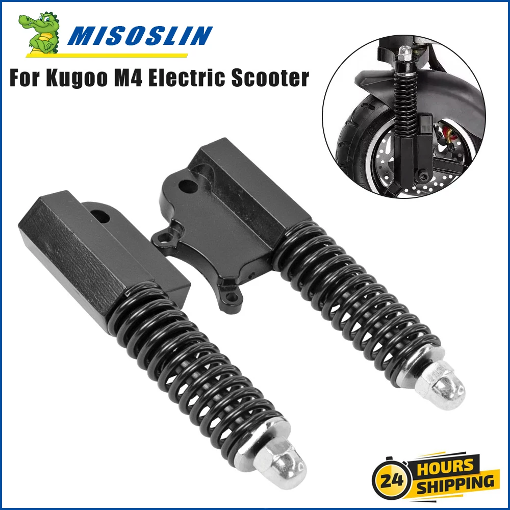 10Inch Front Shock Absorber Suspension Hydraulic for KUGOO M4 Electric Scooter Tire Shock Absorber Spring Rebound Damping Parts