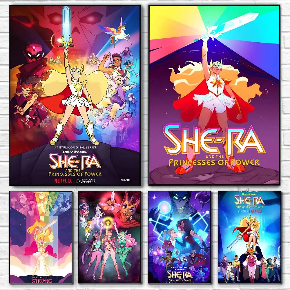 Game She Ra And The Princesses Of Power Poster Self-adhesive Art Waterproof Paper Sticker Coffee House Bar Room Wall Decor Game She Ra And The Princesses Of Power Poster Self-adhesive Art Waterproof Paper Sticker Coffee House Bar Room Wall Decor