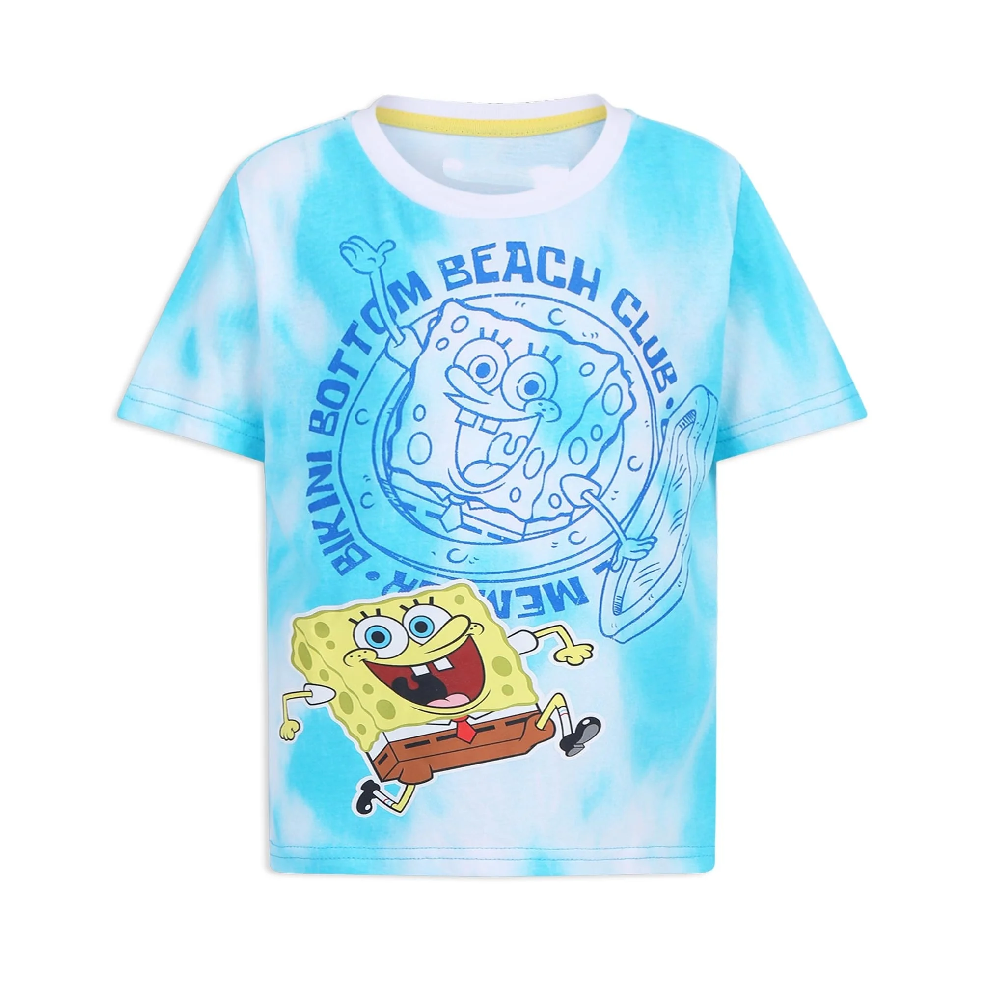 2026 New SpongeBob SquarePants Star Speed Dry Short Sleeve T-shirt for Sports Training Men and Women Family Matching