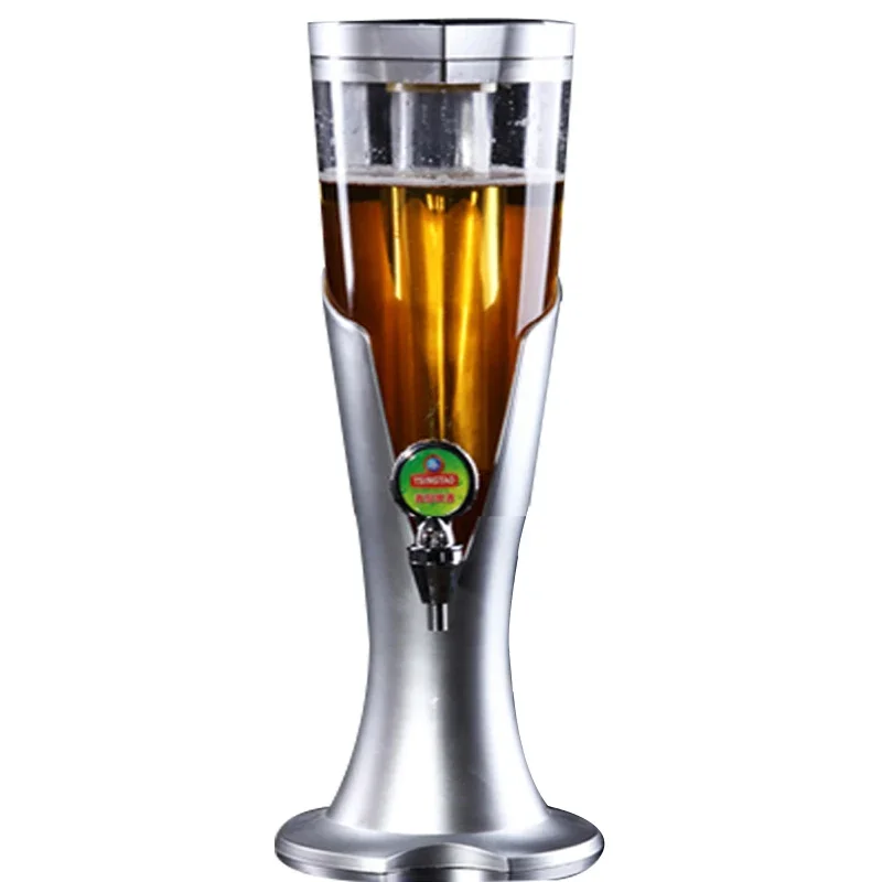 220 v Elektrische 3 Liter Wein Kanone Wein Rack Bier Getränke Maschine Kaltes Getränk Maschinen Saft Container Mit Eiszapfen lichter Party B