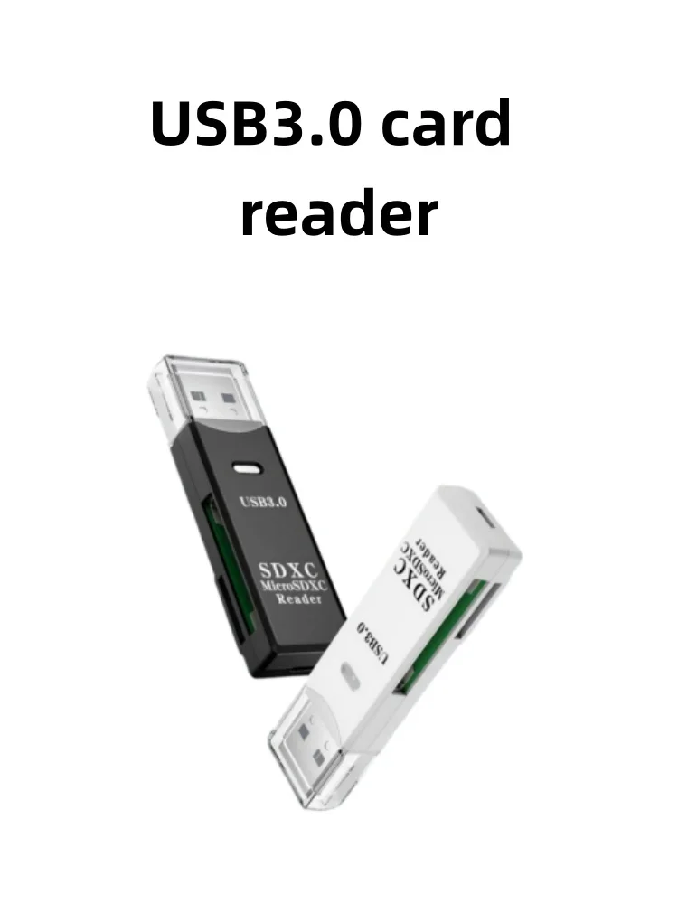 Lector de tarjetas USB 3,0 2 en 1, adaptador de tarjeta de memoria USB 2,0 a SD TF para accesorios de ordenador portátil, lector de tarjetas con unidad Flash, lector de tarjetas inteligente