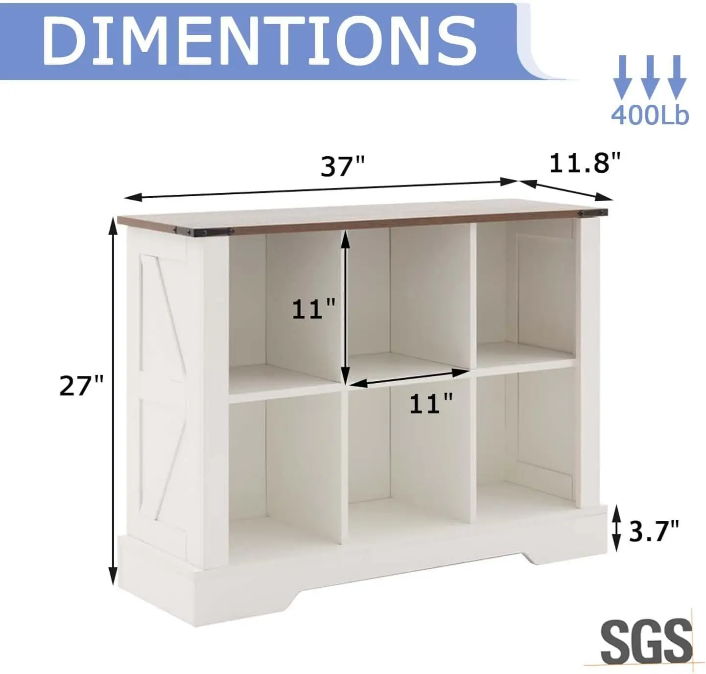 منظم تخزين 6 مكعبات مع أضواء LED، خزانة كتب خشبية مكعبة مع لوحة خلفية، رف مكعب أبيض رف كتب قائم بذاته لـ Livi