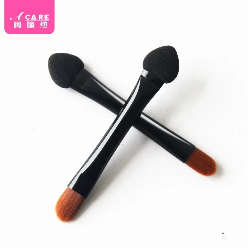 DX01/Oogschaduwborstel/Dubbele Kop/B1PQ9-Oogschaduw Stok Spons Tweekoppige Oogmake-up Borstel Make-up Make-up Gereedschap Compa