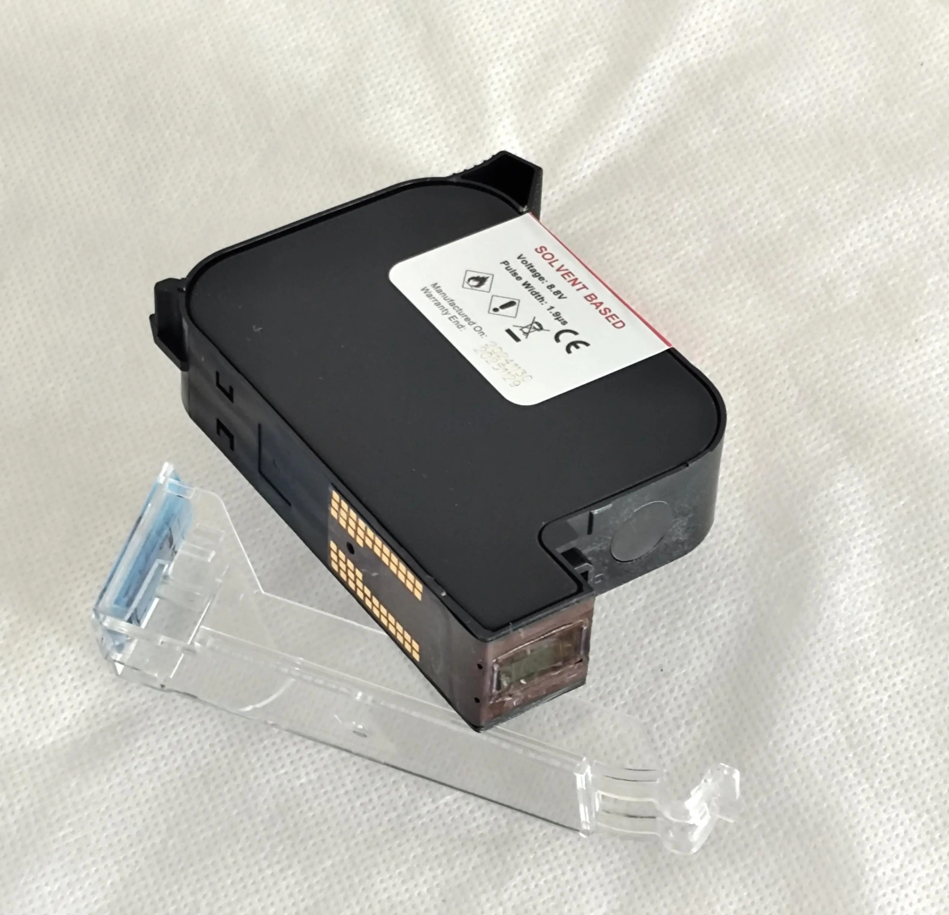 Solvent Ink Cartridge 12.7mm For Batch Date Handheld Online Inkjet Printer For Carton Bag Pouch Metal