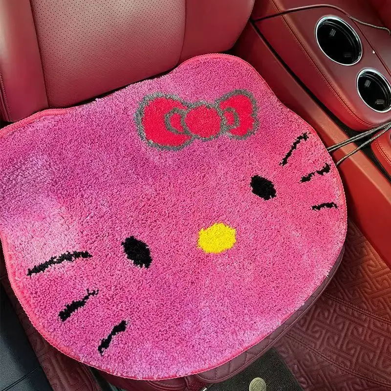 سانريو هالو كيتي عالية القيمة الإبداعية عدم الانزلاق وسادة كرسي مريحة الكرتون لطيف المنزلية السرير العالمي الكلمة حصيرة