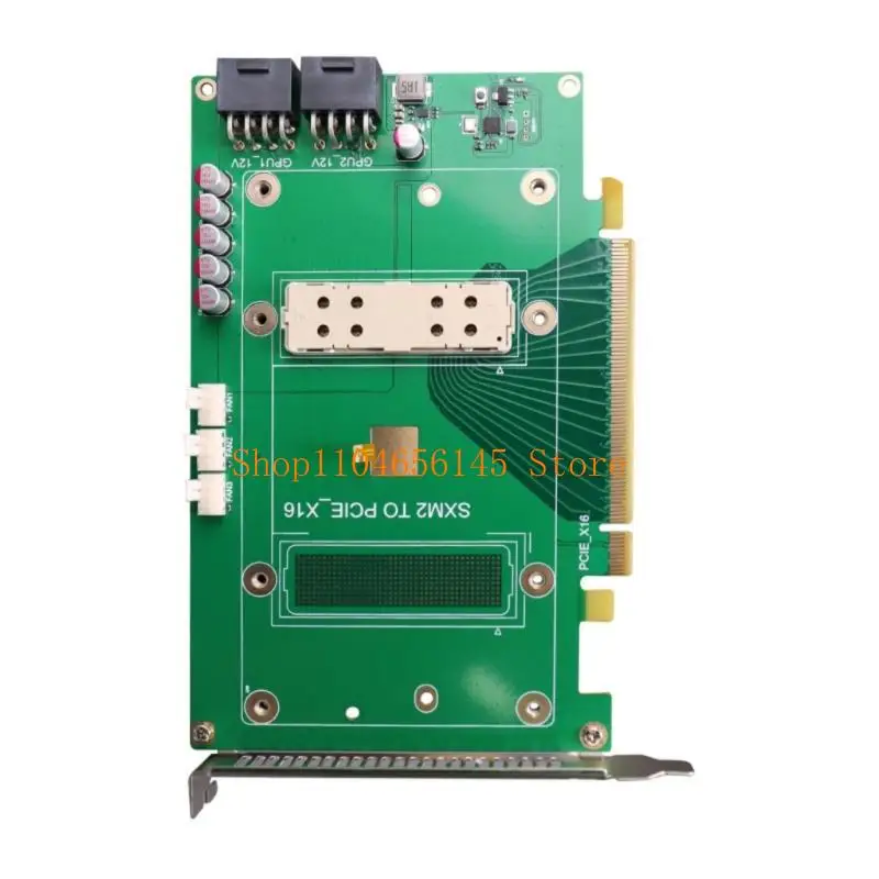 652F SXM2 To PCIE X16 Adapter Board for P100 V100 Module Graphics Card Temperature Sensing Expansion Card 300W GPU