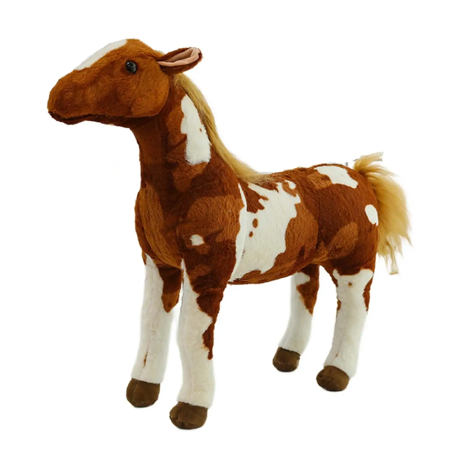 Paard pluche kussen paard pluche knuffeldier, woondecoratie, knuffelbaar paard pop paard knuffel voor kinderen kindercadeau