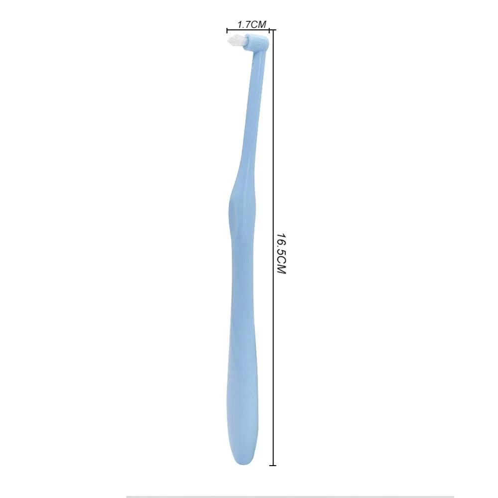 Spazzolino ortodontico a raggio singolo bretelle ortodontiche per adulti denti della saggezza spazzolino a setole morbide e spazzolino da denti per animali domestici