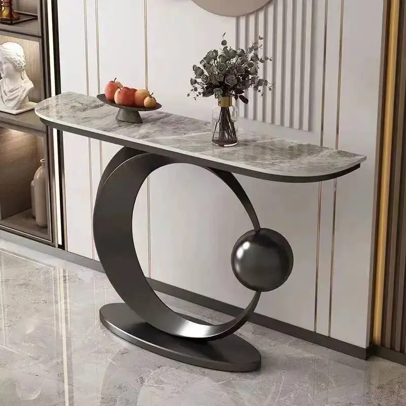 Luxury Modern Console Nordic Table Midcentry Center Lobby Console Table Hallway Entrance Wohnzimmer Tisch Living Room Furniture