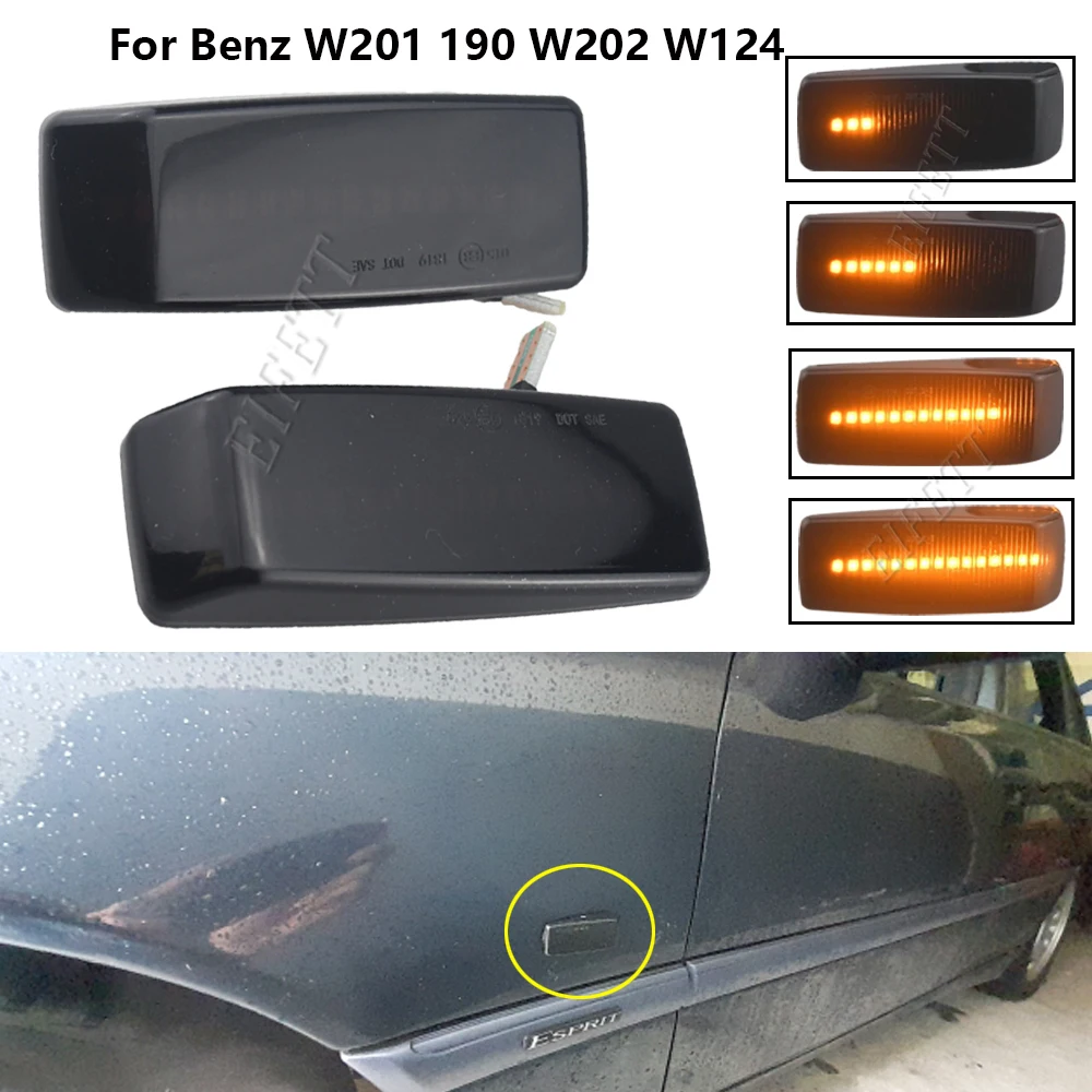 

Для Mercedes-Benz C-CLASS W201 (190) 10.1982-08.1993: светодиодные боковые габаритные огни, повторители поворотов