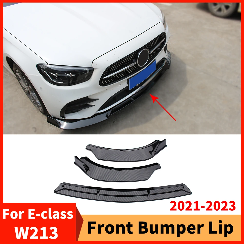 

Exterior Part Front Bumper Lip Chin Splitter For Mercedes Benz E Like W213 C238 A238 E260 E400 E300 E350 2021 2022 2023 Tuning