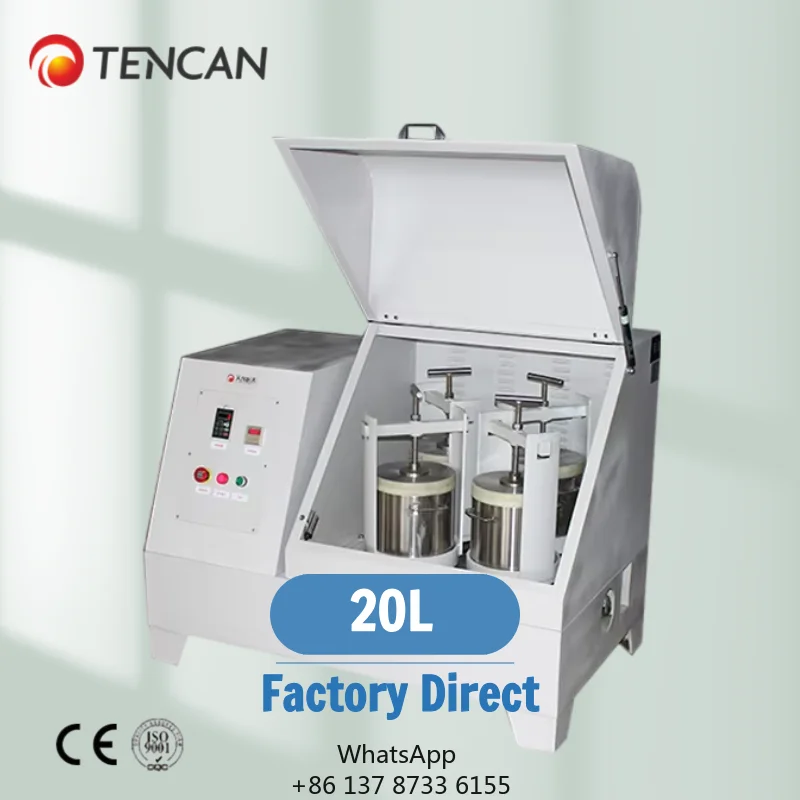 Tencan Planetary Ball Mill XQM-20 20L Lab Planetary Ball Milling Machine Dry/Wet Grinding For Battery Machine