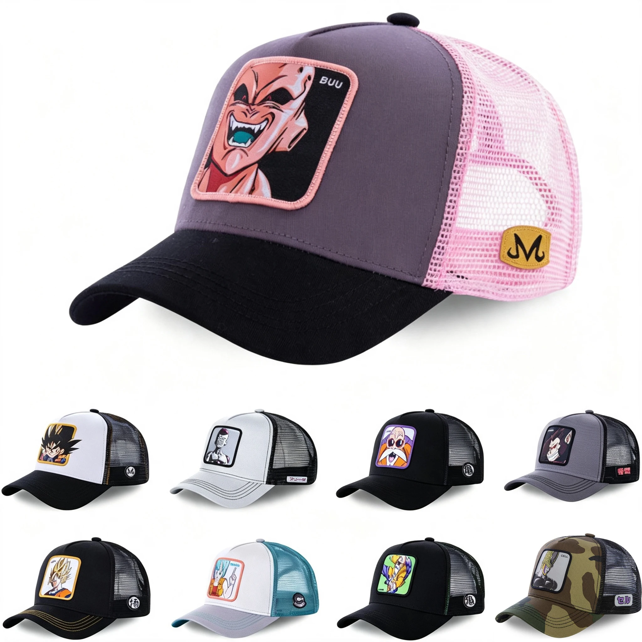 Anime Dragon New Ball Cartoon Trucker Cosplay Herren Damen Hüte Kappen Baseball Snapback Sonnenhüte Sommer Era