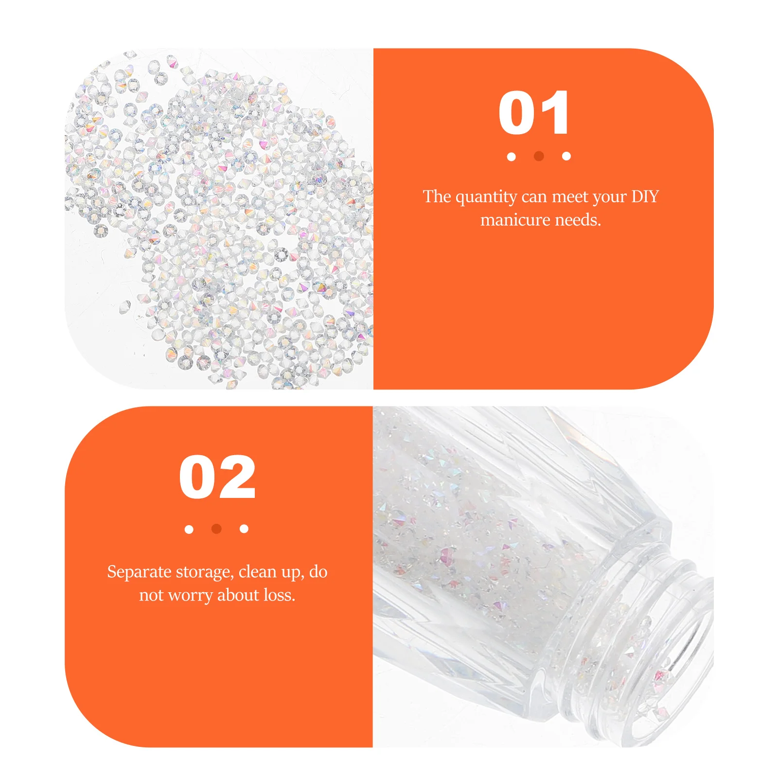 

Nail Art Shiny Bead DIY Decors Manicure Diamond Accessory Exquisite Theme Festive Atmosphere Easy Application Nail Art Decor