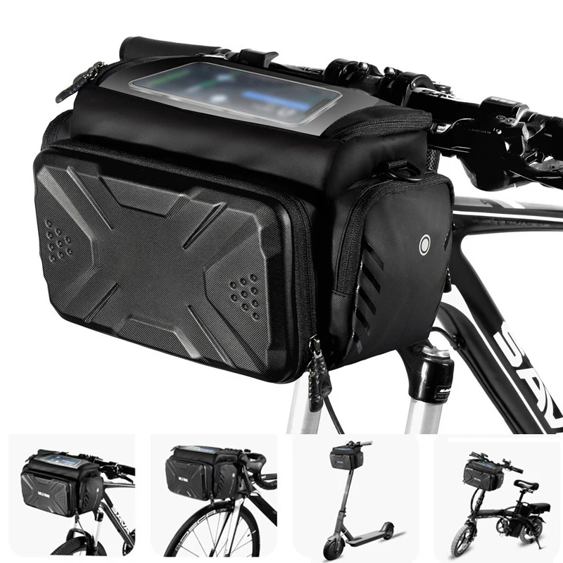 Bicycle Handlebar Bag, Folding Cycling Bag 7\