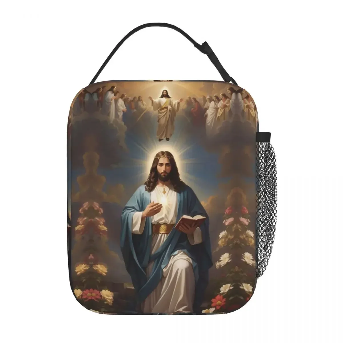 

Catholic Jesus Christ Accessories Insulated Lunch Tote Bag For Outdoor Food Box Portable Cooler Thermal Lunch Boxes