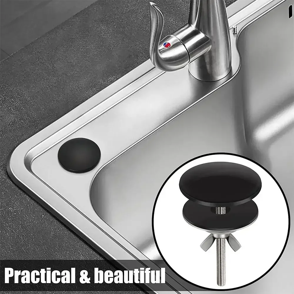1PC Kitchen Sink Hole Cover Faucet Stainless Steel Kitchen Sink Tap Hole Plate Stopper Cover Blanking Metal Plug