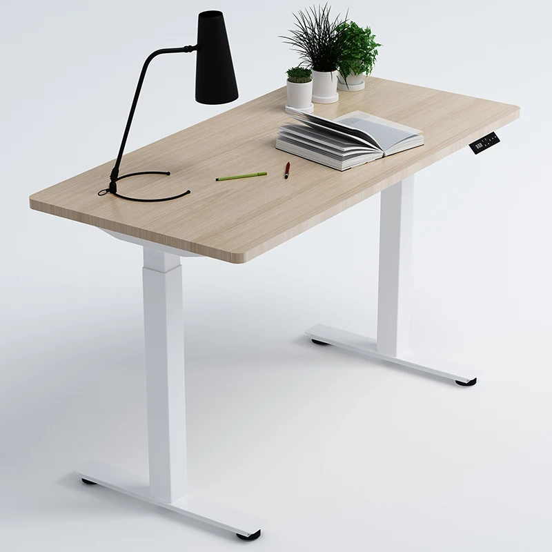2024 Smart Office Single Motor Stand up Table Electric Standing Adjustable Sit Stand Desk Automatic