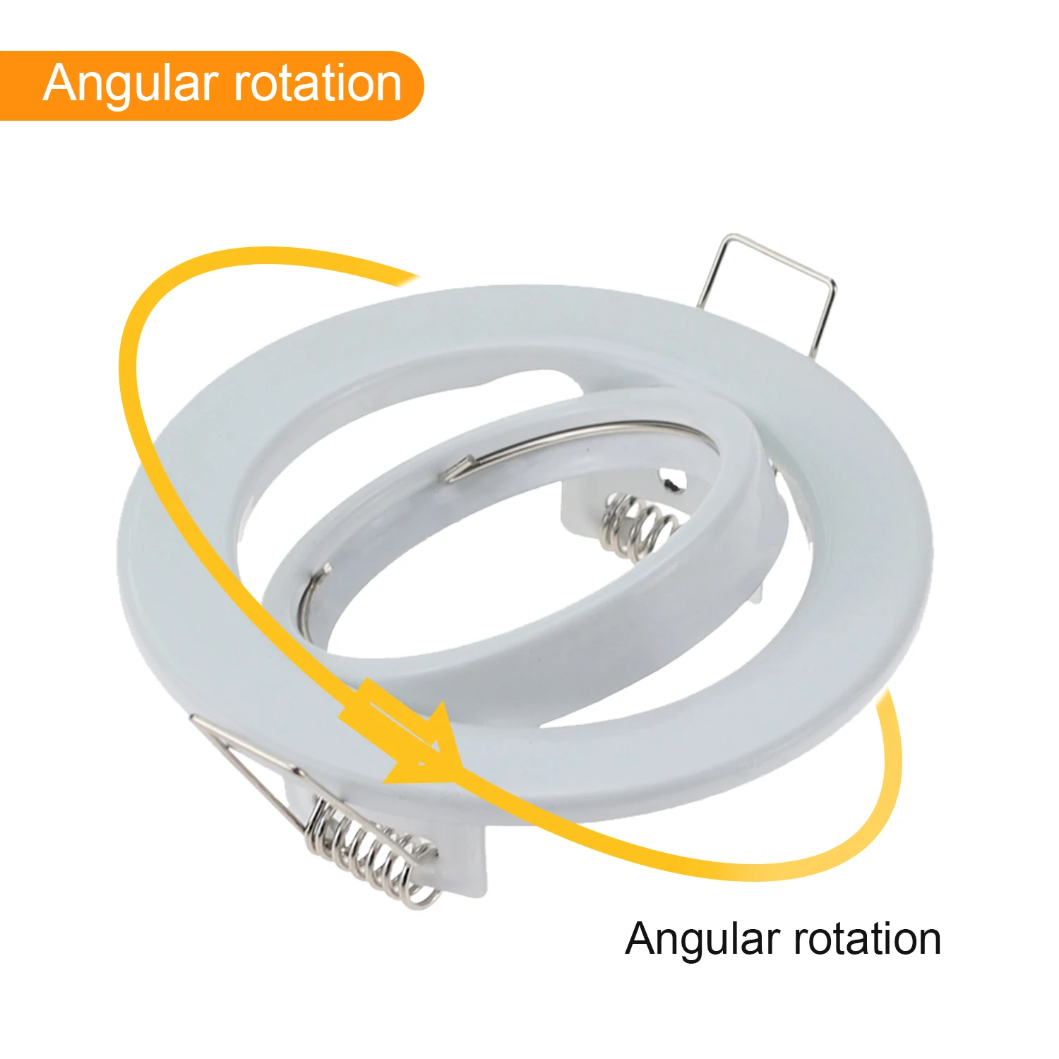 10pcs/lot Ceiling  Led Trim Rings Halogen Bulb GU10 MR16  Spot Light Bracket Fitting Fixture Frame for Home Illumination