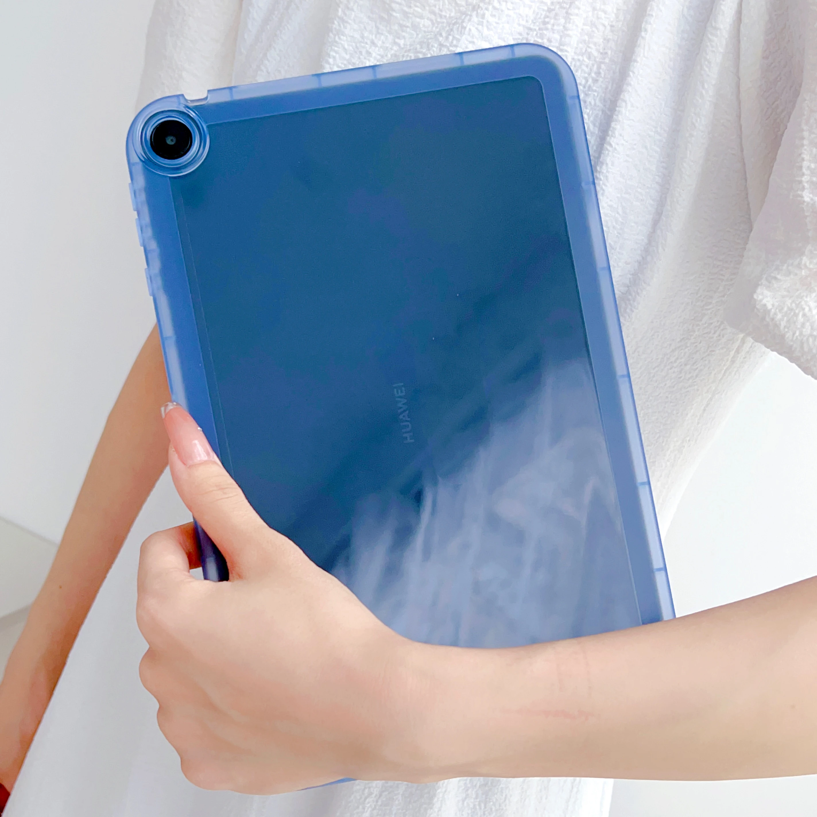حافظة كمبيوتر لوحي مقاومة للصدمات لهاتف هواوي Matepad 11.5S air 12 غطاء صلب شفاف لهاتف MatePad SE 11 بوصة 2024 C5e