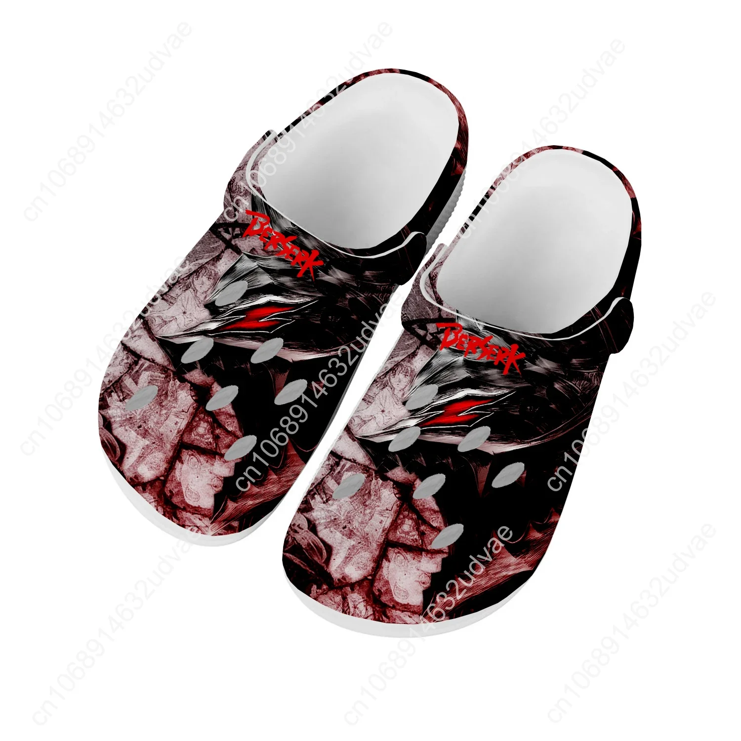 Berserk Guts Black Swordsman Water Shoes Mens Womens High Quality Fashion Home Garden Clogs Customizd Sandals Beach Hole Slipper 2