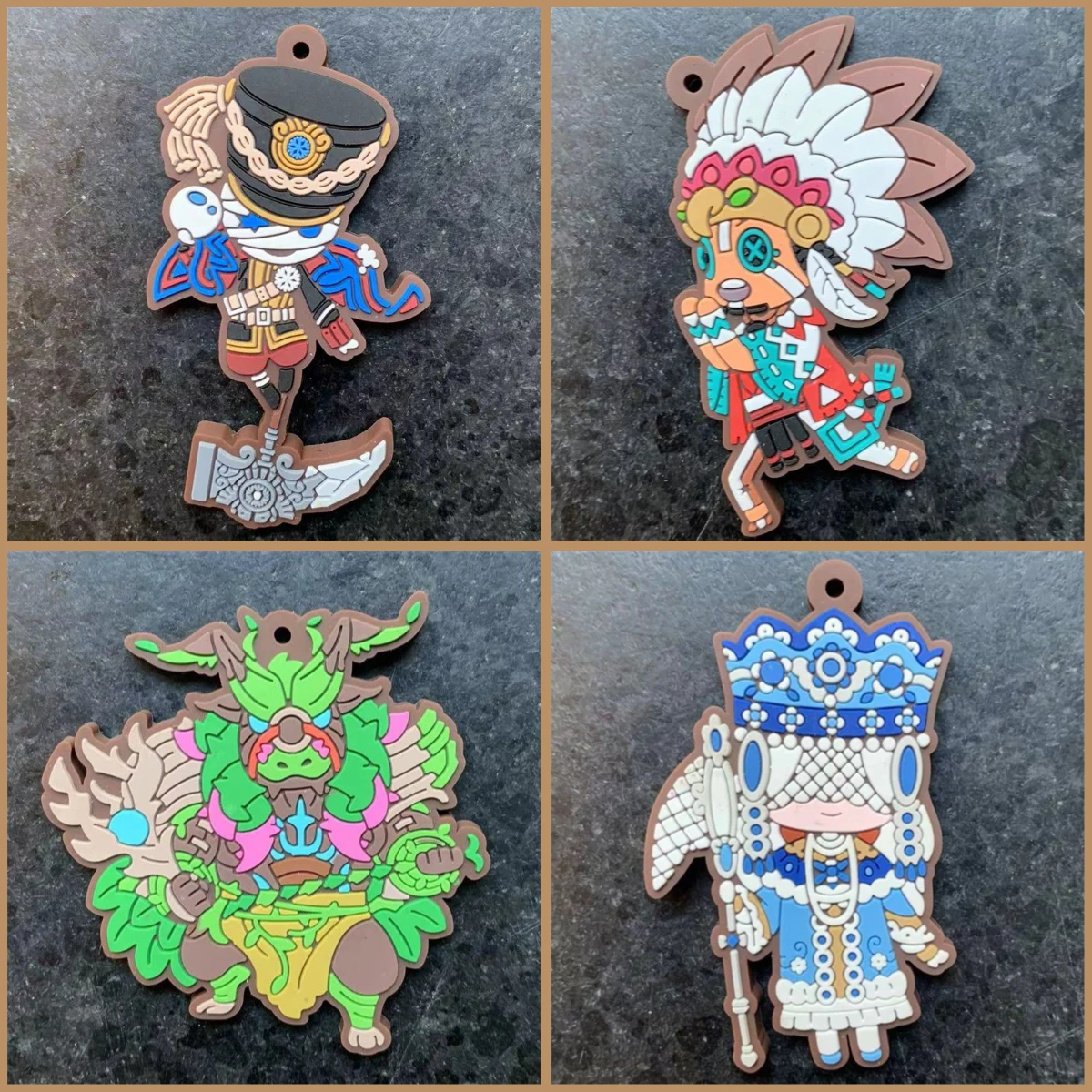 Identity V Bloody Queen Gardener Joseph Desaulniers Cosplay Cartoon figure Rubber pendant Key chain bag Ornament Xmas gift