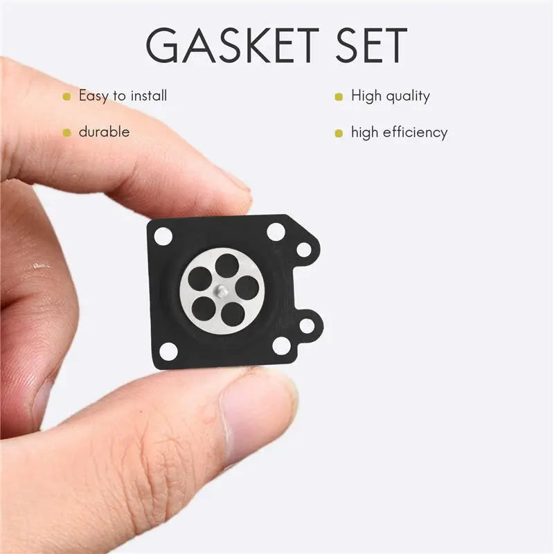 A27F-200Pcs 2500 3800 4500 5200 5800 Chainsaw Carburetor Repair Parts Metering Diaphragm Gaskets