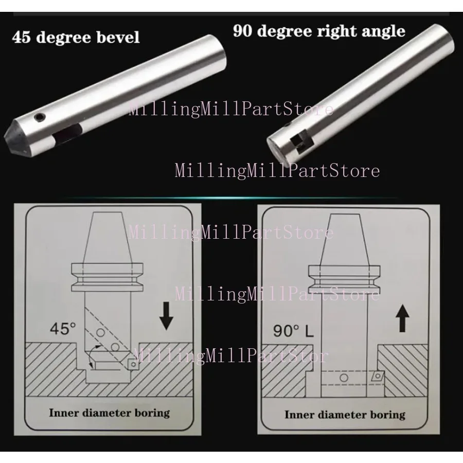 Milling Machine Boring Device Drilling Machine Adjustable Boring Tool Holder 16/ 20/ 25 Handles Boring Bar Blade Tool Bar