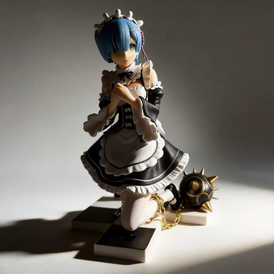

Re:Zero Rem Anime Figure 15cm Maid Cosplay Model Collectible Decoration Gift for Anime Fans