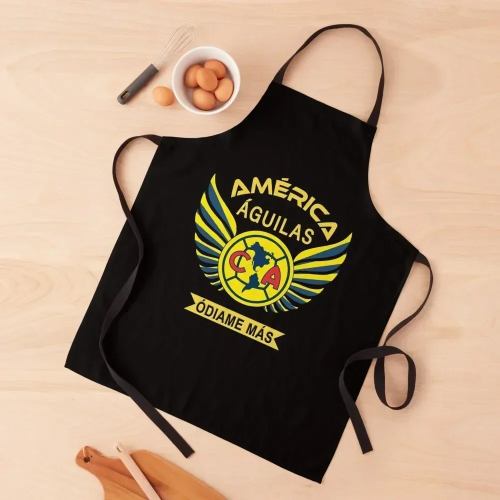 

Aguilas del America Odiame Mas Club America Futbol Mexicano Liga MX Apron Ladies For Girl Chef Uniform For Men Apron