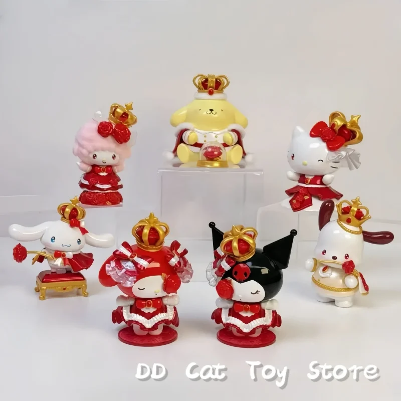 

New Genuine Toptoy Sanrio The Night Of Rose Series Blind Box Kawaii Hello Kitty Kuromi Melody Figure Surprise Box Birthday Gift