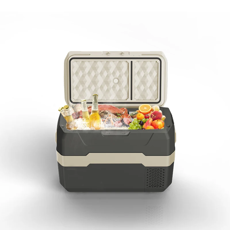 

Hot Sale Car Fridge Freezer for Travelling Latest 45L Mini Car Fridge Freezer DC AC Mobile Fridge for Car RV